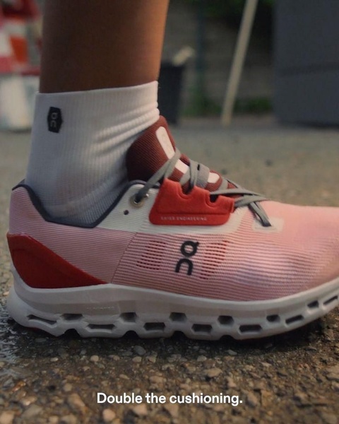 running shoes, athletic shoes, sneakers, sport shoes, training shoes, performance shoes, product launch, brand awareness, lifestyle, outdoor, energetic, bold, pink, red, neutral
